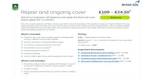 British Gas Boiler Repair with HomeCare Two Cover