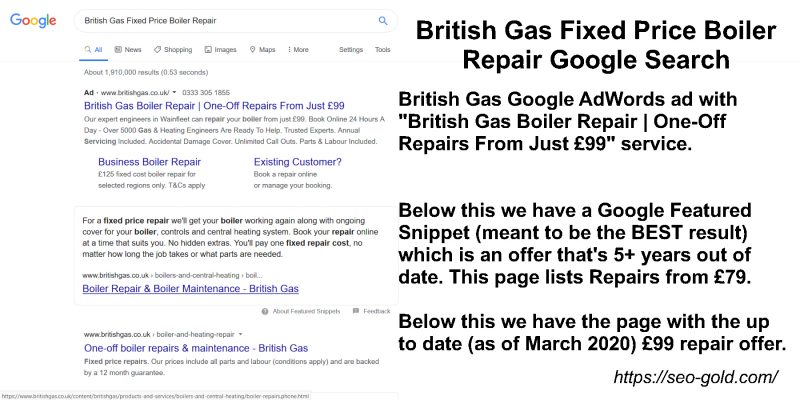 British Gas Fixed Price Boiler Repair Google Search